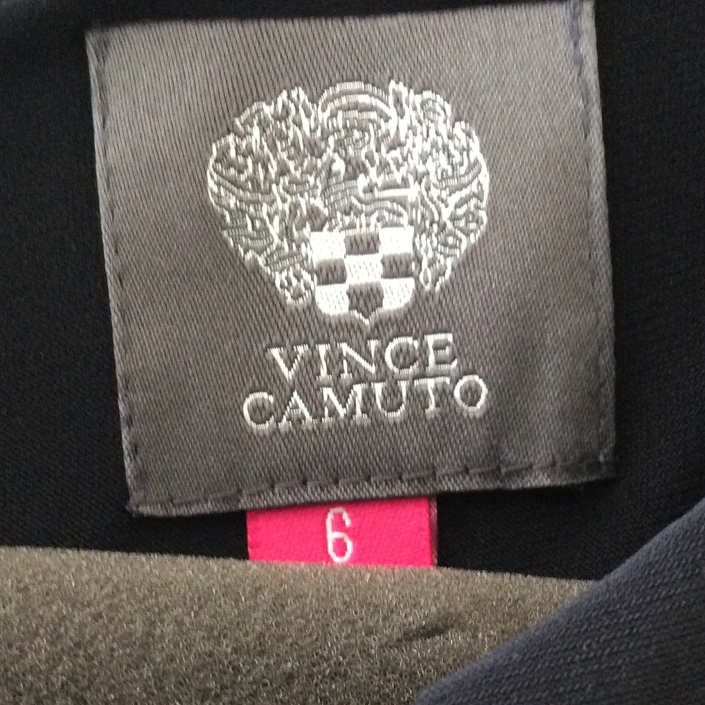 Vince Camuto Black Ribbed Sheath Cocktail Maxi - Picture 4 of 7